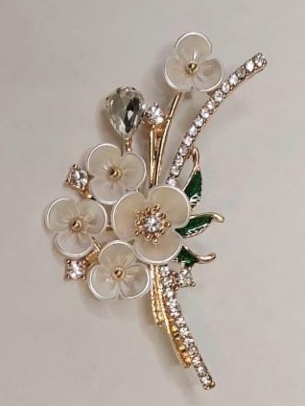Vintage-style Cherry Blossom Brooch/Pin